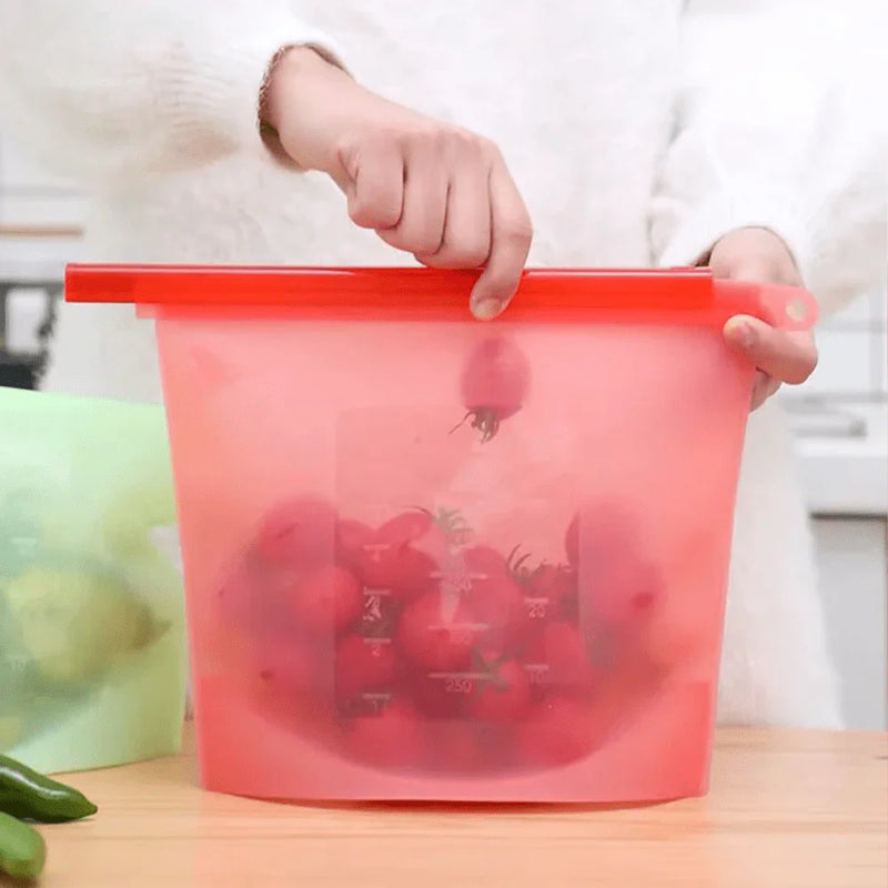 Bolsa hermética de silicona para alimentos