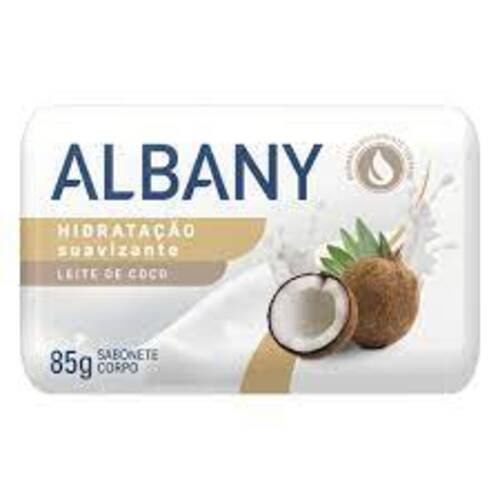 Albany Jabón Suave Hidratante Calmante Leche de Coco - 85g 