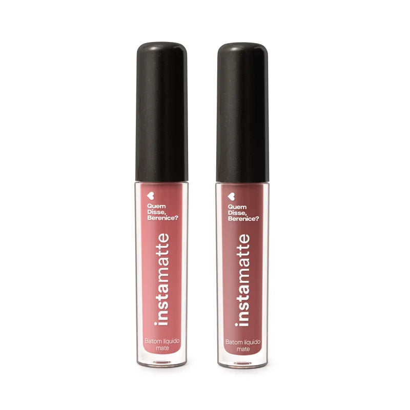 Instamatte Combo Quem Disse, Berenice?: Rosetali Matte Liquid Lipstick 4ml + Castanheli Matte Liquid Lipstick 4ml