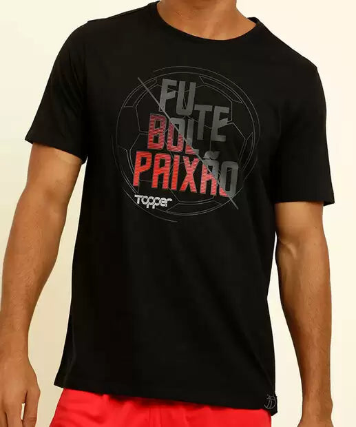 Camiseta Masculina Fitness Estampada Topper