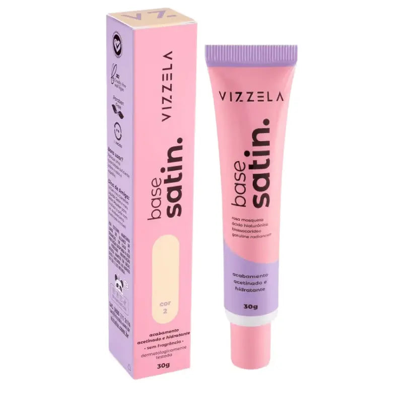 Vizzela Base de Maquillaje Líquida Satinada 30g Color 02