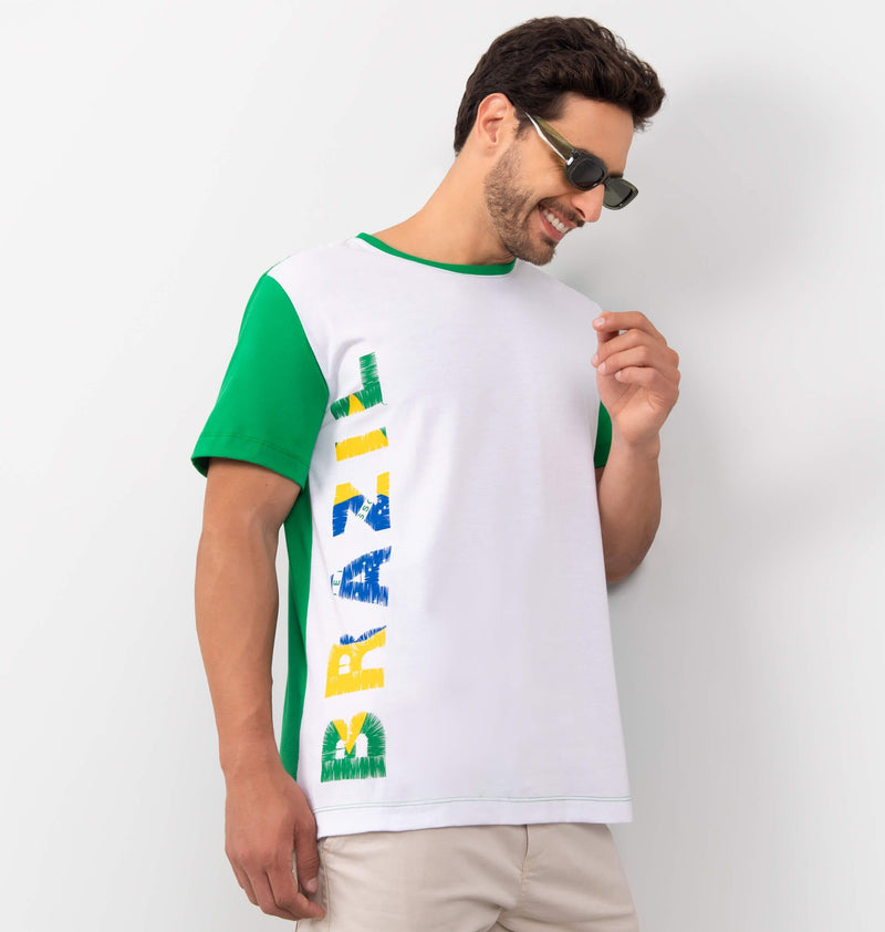 Brazil Side Print T-Shirt