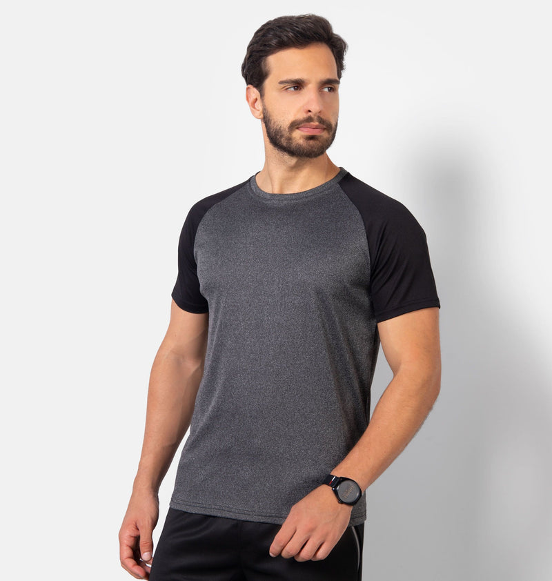 Camiseta Dry Fit Con Manga Bicolor