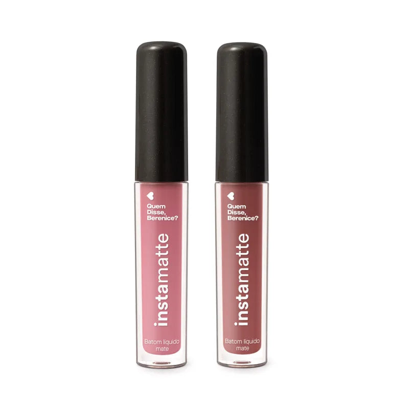 Instamatte Combo Quem Disse, Berenice?: Castanheli Matte Liquid Lipstick 4ml + Roseirali Matte Liquid Lipstick 4ml