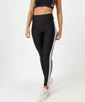 Pantalones tipo legging deportivos a rayas para mujer