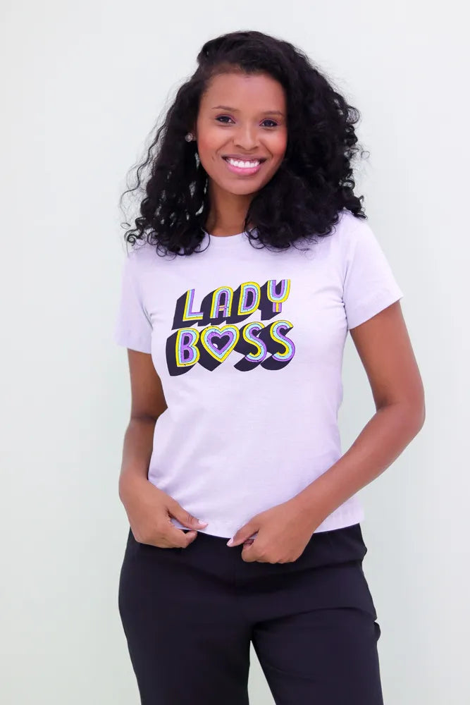 T-Shirt - Lady boss - Light Blend