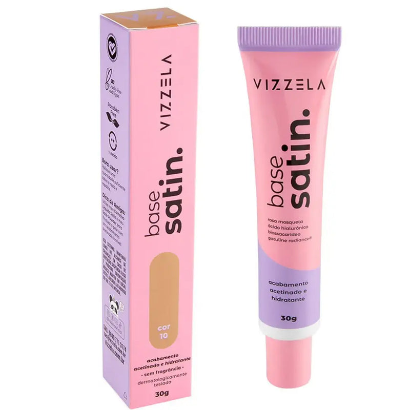 Vizzela Satin Liquid Foundation 30g Color 10