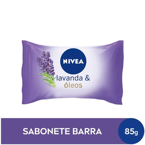 Nivea Flow Pack Jabón en Barra Hidratante Lavanda y Aceites - 85g 