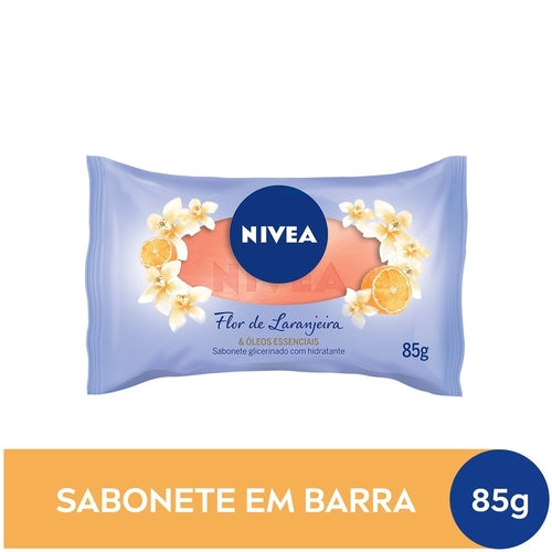 Nivea Flow Pack Jabón en barra hidratante y aceites esenciales de azahar - 85 g 