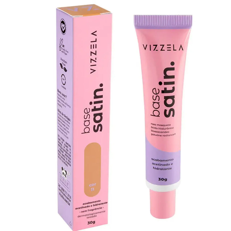 Base Líquida Satin Vizzela 30g Cor 11