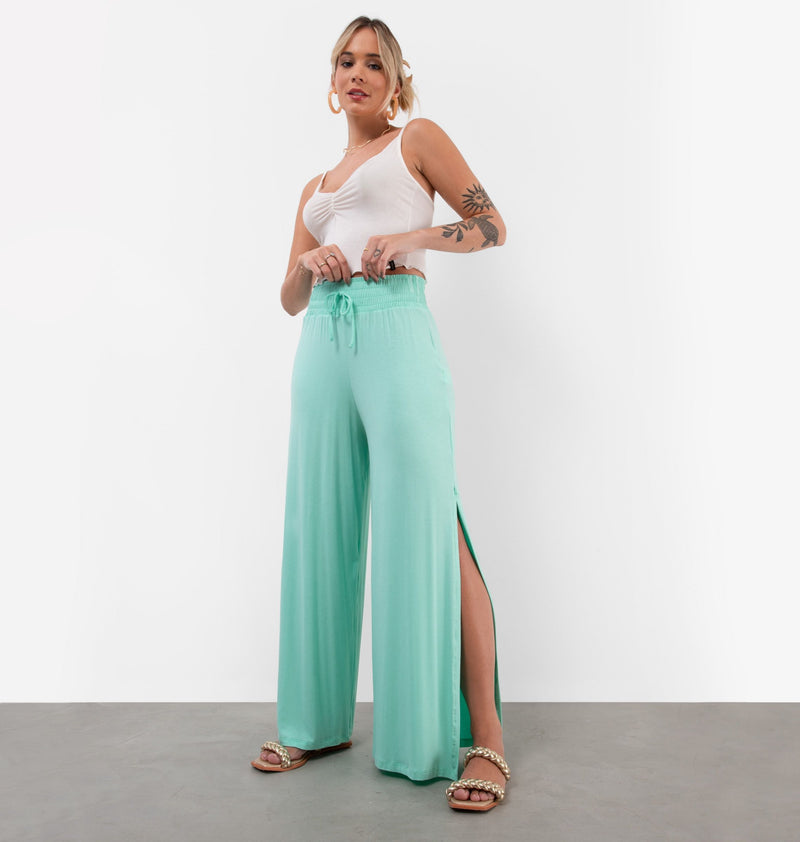 Pantalona Pants With Side Slit