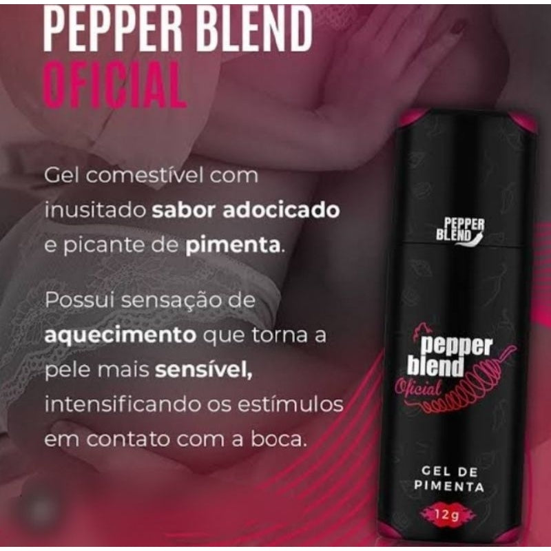 GEL LUBRIFICANTE CORPORAL COMESTÍVEL APIMENTADO 12ML pepper Blend
