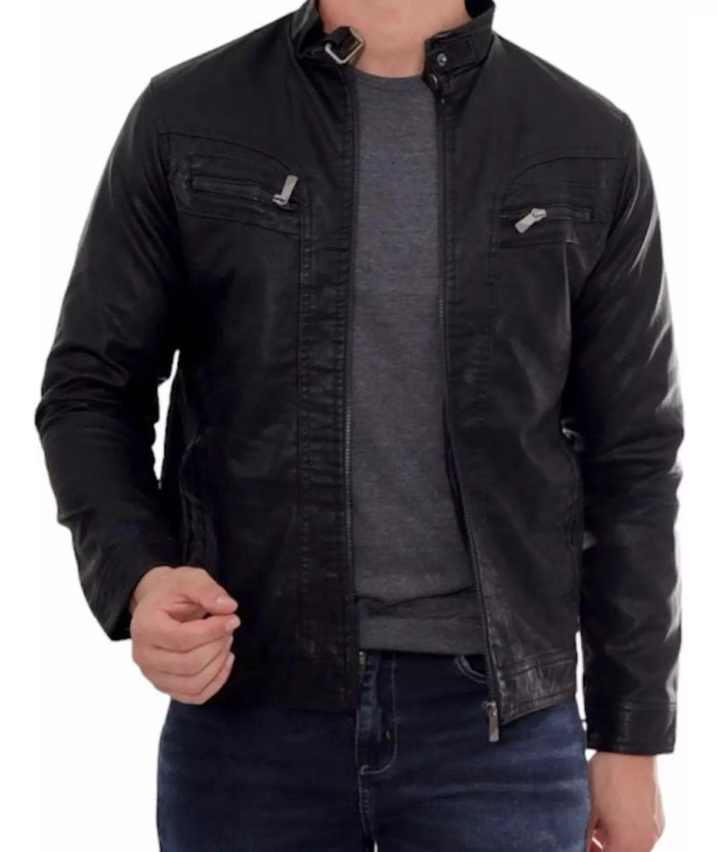 Men's Slim Fit Leather Jacket 