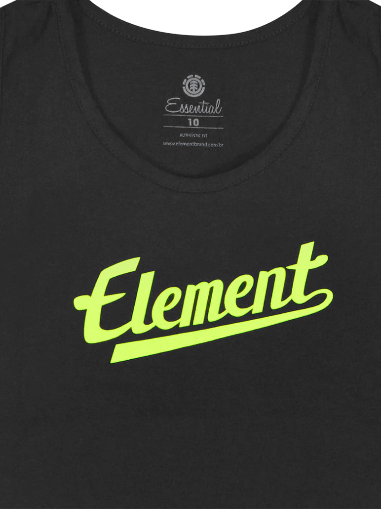 Camiseta de tirantes Element Script Bk Niño negro 