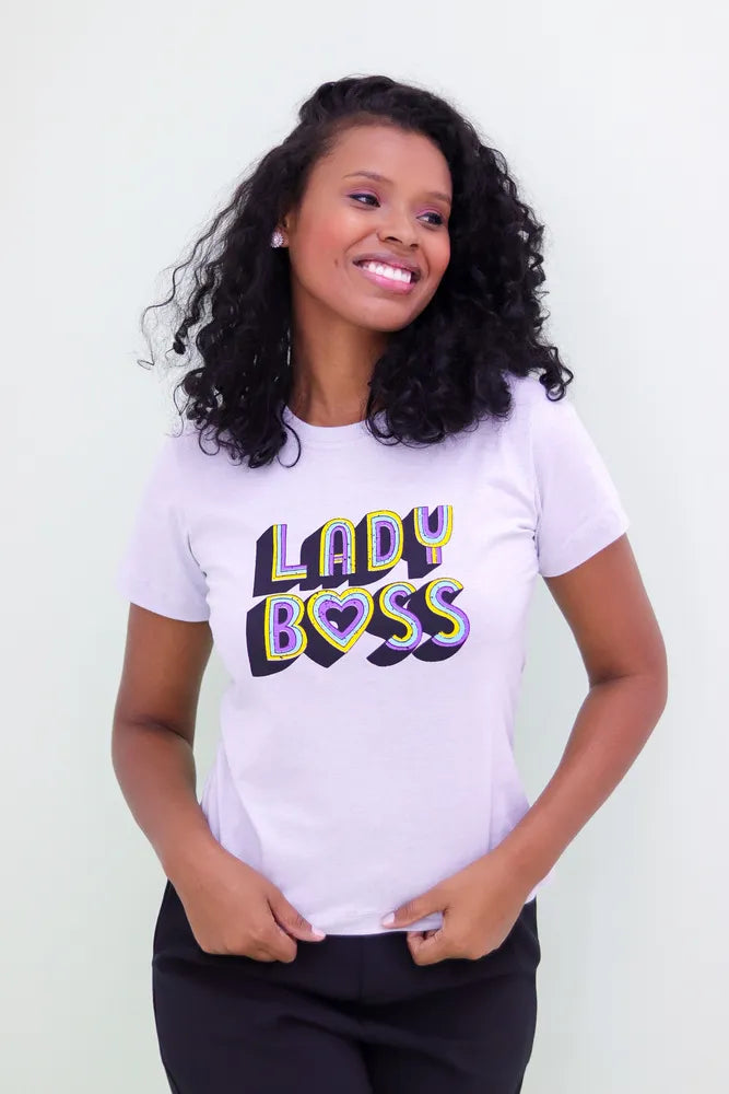 T-Shirt - Lady boss - Light Blend