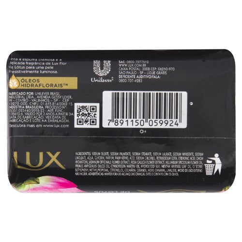 Lux Botanicals Envoltura de jabón en barra glicerinado con flor de loto - 85 g 