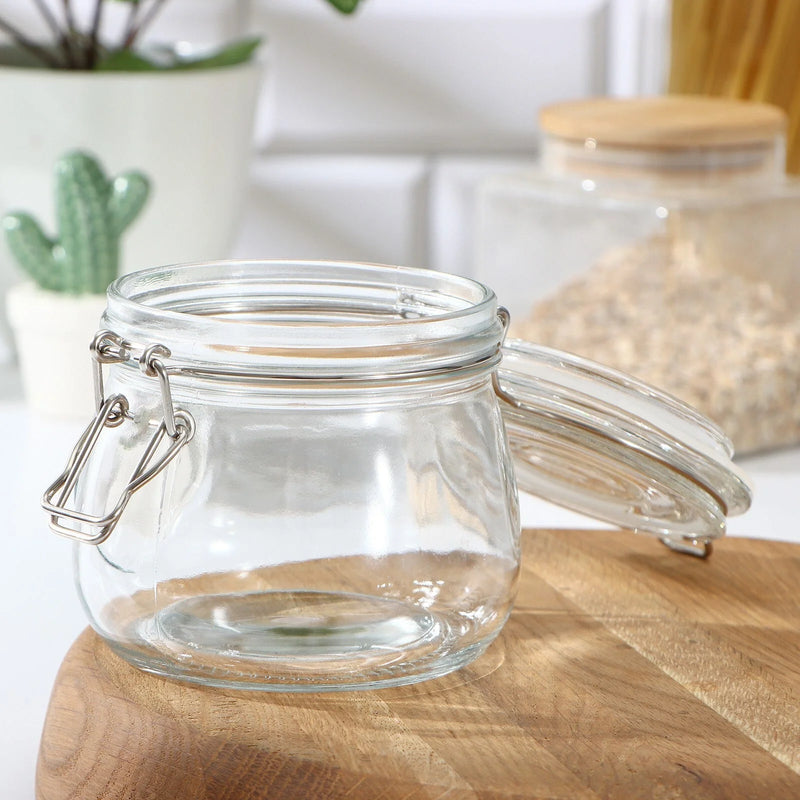 Glass Jar With Seal and Lock - 500ml