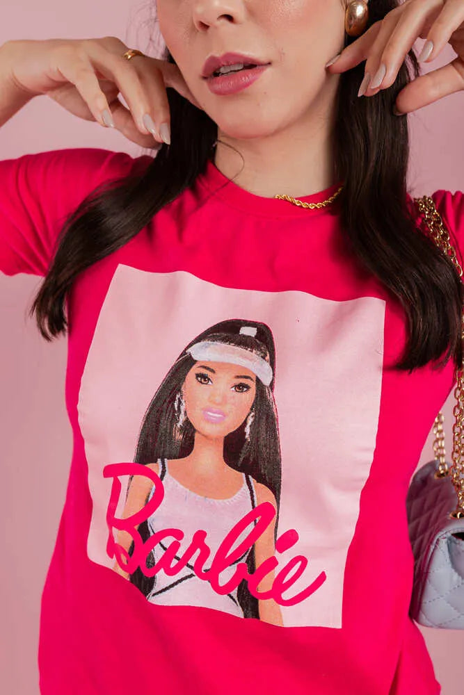 Camiseta - Muñeca Barbie - Rosa