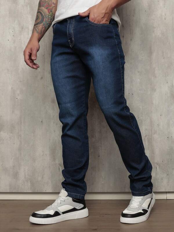 Jeans Pitillo para Hombre con Lycra Spandex Línea Premium