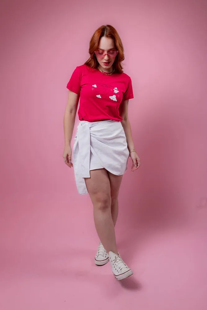 T-Shirt - Toda mudança começa por dentro - Rosa