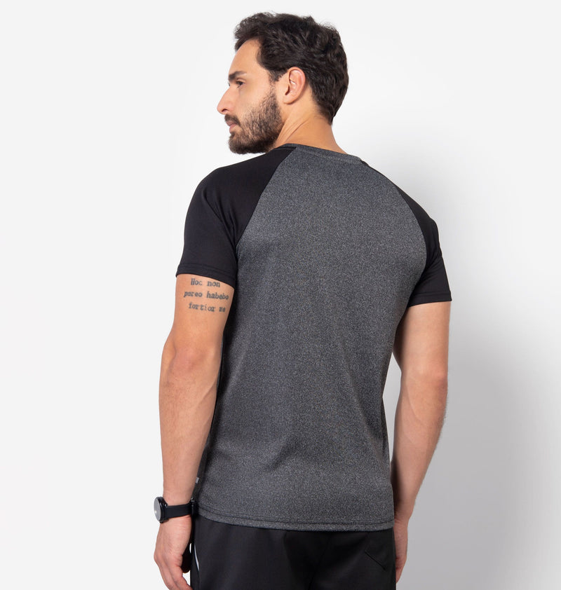 Dry Fit T-Shirt With Bicolor Sleeve