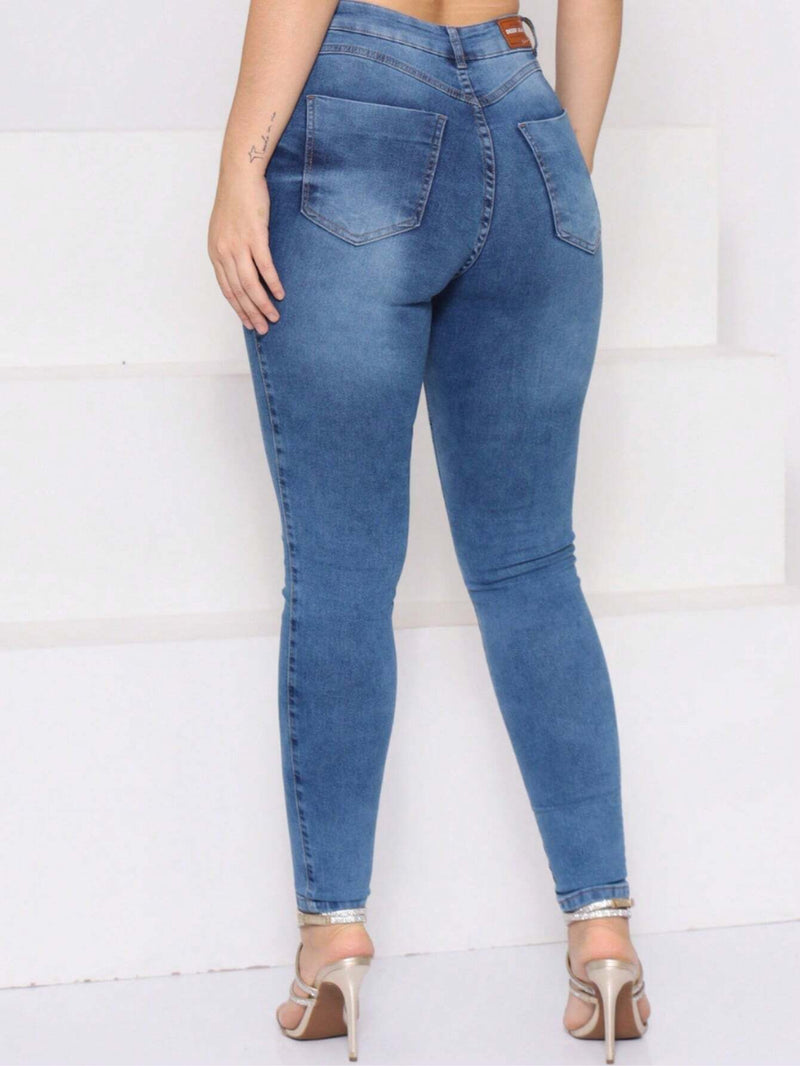 Women's High Waist Jeans Lift Butt with Lycra