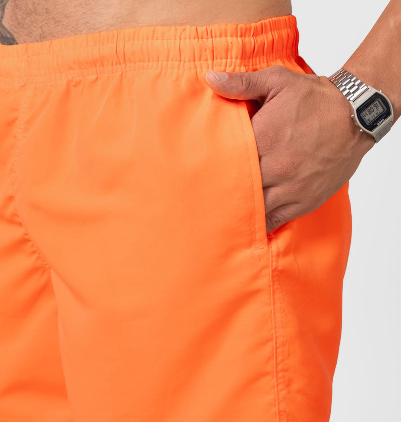 Basic Bermuda Shorts With Elastic Waistband And Pockets