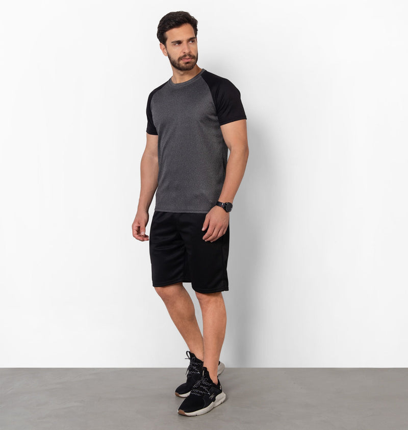 Dry Fit T-Shirt With Bicolor Sleeve