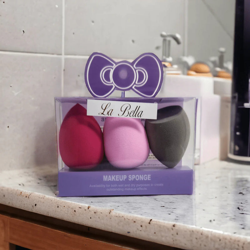 Kit with 3 Mini Makeup Sponges