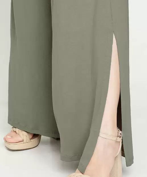 Women's Pantalona Viscolycra Slit Pants