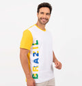 Camiseta con estampado lateral de Brasil