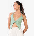 Halter Bow Top With Tie