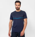 Camiseta Dry Fit con degradado y abertura