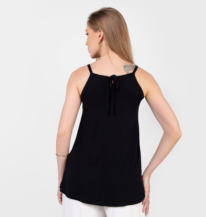 Tank Top With Thin Straps And Ruching