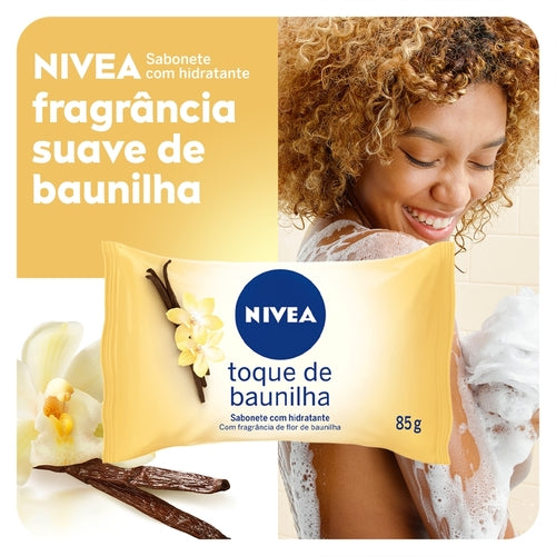 Nivea Flow Pack Jabón En Barra Hidratante Vanilla Touch - 85g 