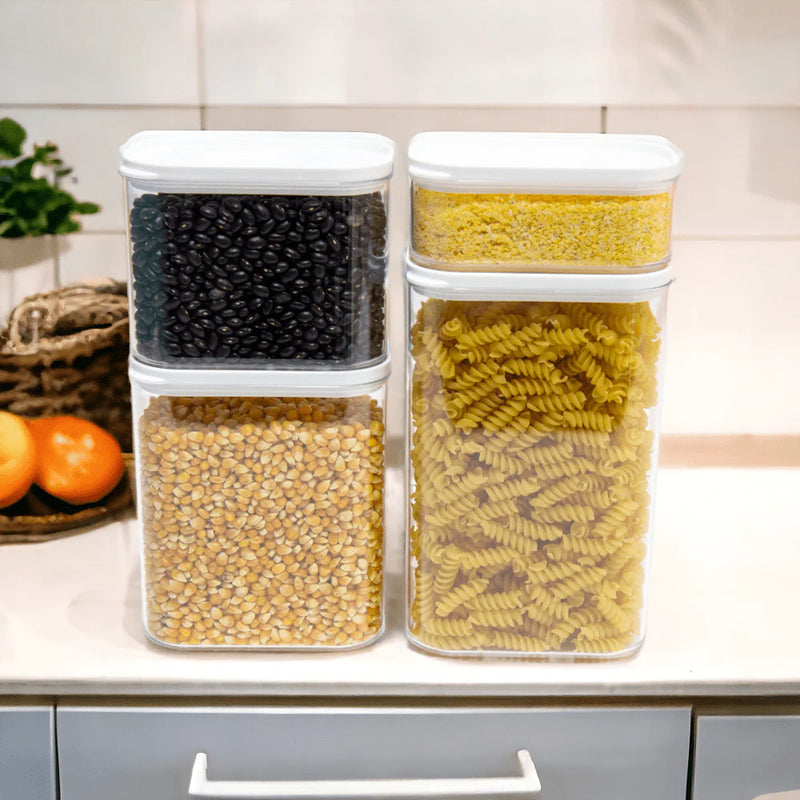 Combo 4 Plastic Organizer Pots with Lid