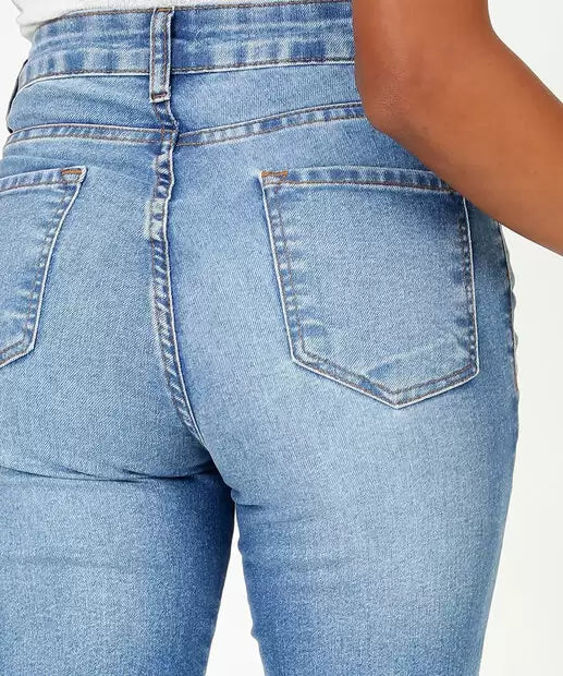 Calça Jeans Cigarrete Cintura Alta Feminina