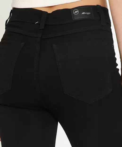 Pantalones ajustados de sarga Sawary para mujer