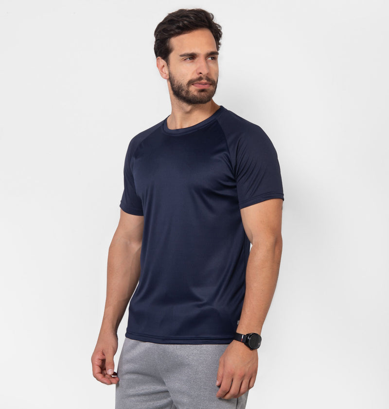 Camiseta Dry Fit Con Manga Bicolor