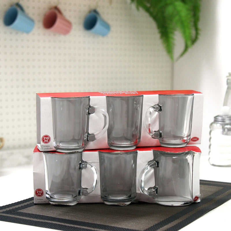 Combo 6 Ruby Mugs - 210ml