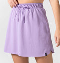 Short Skirt With Drawstring in Moletinho