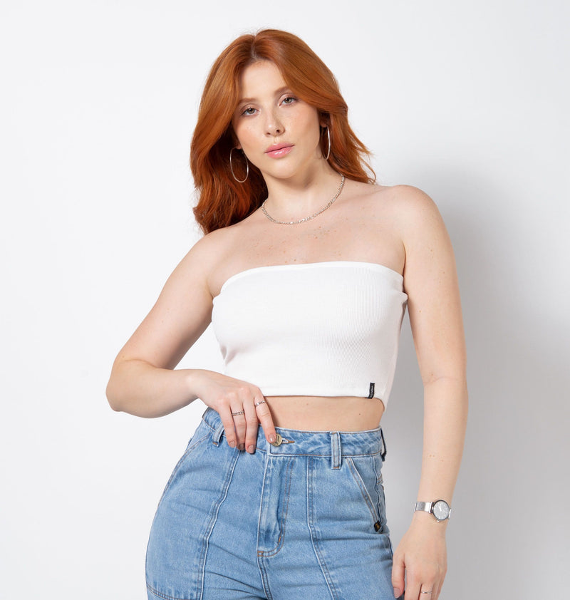 Cropped Tomara Que Caia Ribbed