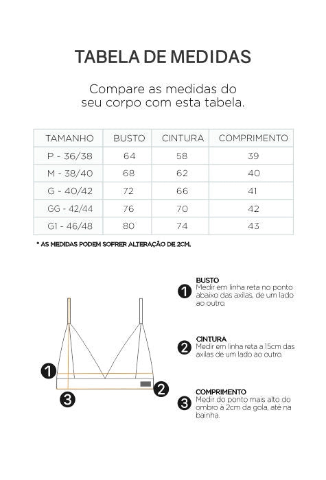 Top Laço Frente Única Com Amarração