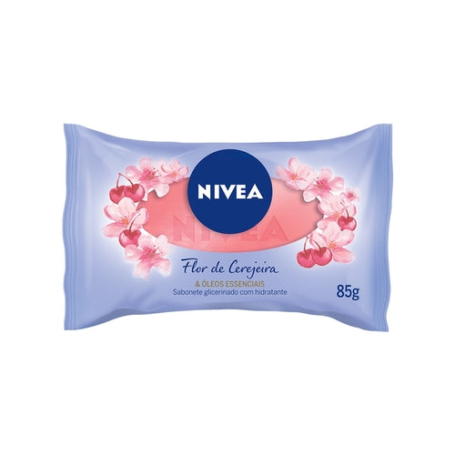 Nivea Flow Pack Jabón en barra hidratante y aceites esenciales de flor de cerezo - 85 g 