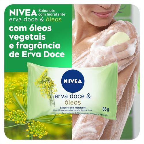 Nivea Flow Pack Jabón en Barra Hidratante Hinojo y Aceites - 85g 