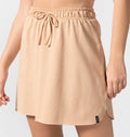 Short Skirt With Drawstring in Moletinho