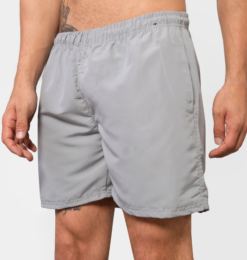 Basic Bermuda Shorts With Elastic Waistband And Pockets