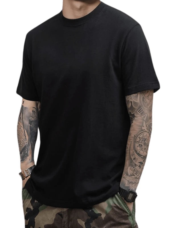 Japanese Print T-Shirt Streetwear Men Basic Menswear