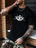 Camiseta Streetwear Masculina Basic Moda Masculina Estampa Gráfica