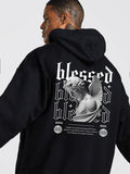 Blusa Moletom Masculino Blessed Streetwear Unisex Blusa de Frio Casaco